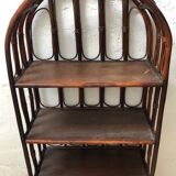 Shelf in rattan and bamboo