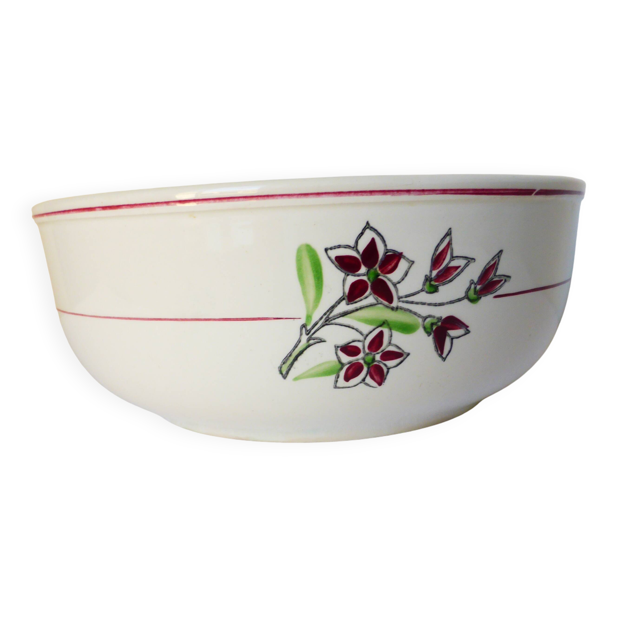 Saladier vintage en porcelaine des Salins 210697
