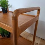 Danish teak serving trolley – Mid-century modern service cart, 1960s