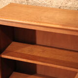 Library corner oak shelf
