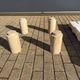 Travertine coffee table Angelo Mangiarotti for Up&Up 1970s