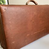 Old brown suitcase