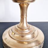 Coupe sur pied métal doré début XXème