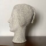 Bust in reconstituted stone