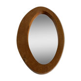 Pine mirror with asymmetrical design, 1960