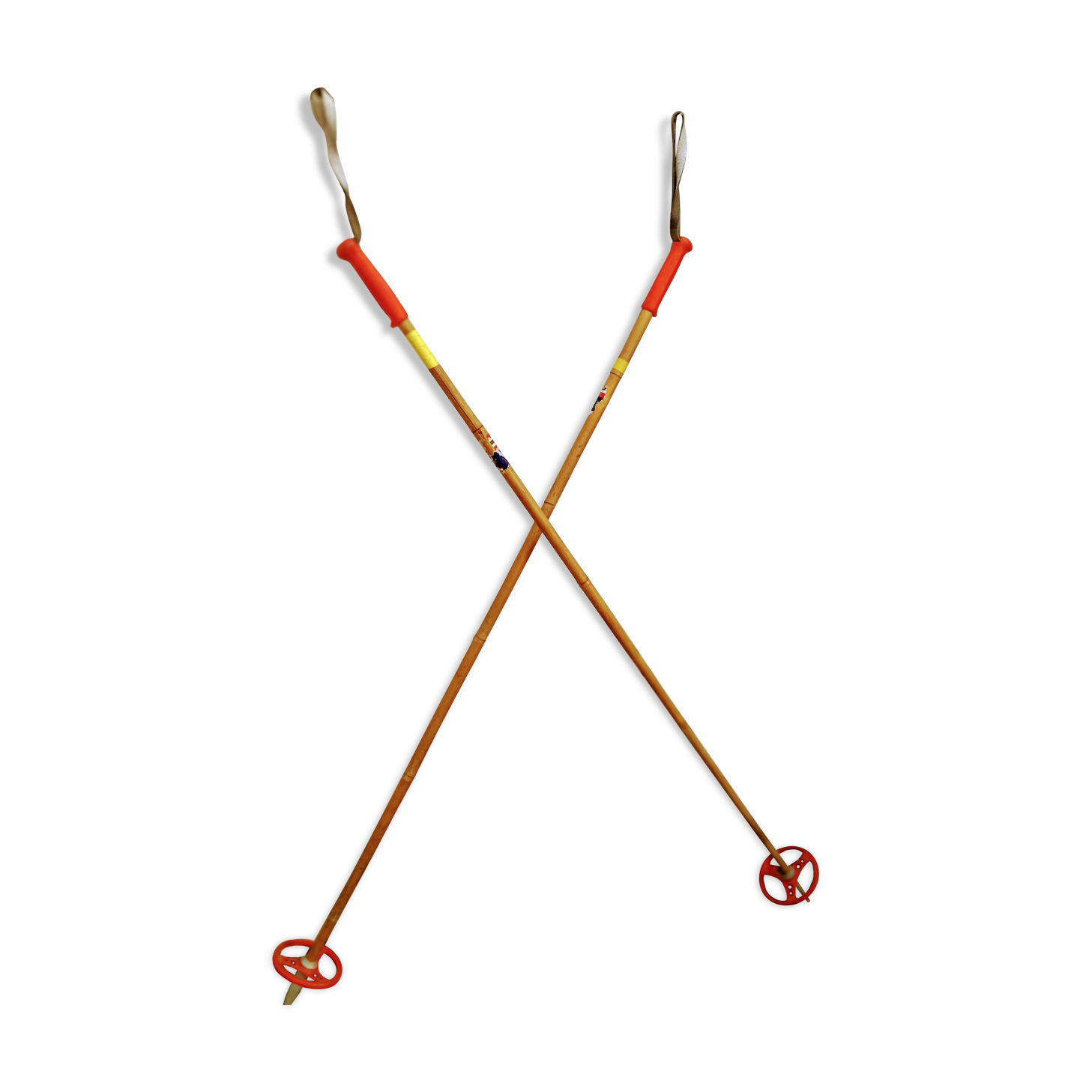 Pair of old ski poles