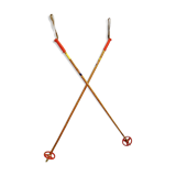 Pair of old ski poles