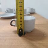 Set of 5 cups and 5 saucers Sarreguemines France