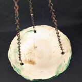 Hanging planter in Majolica slip