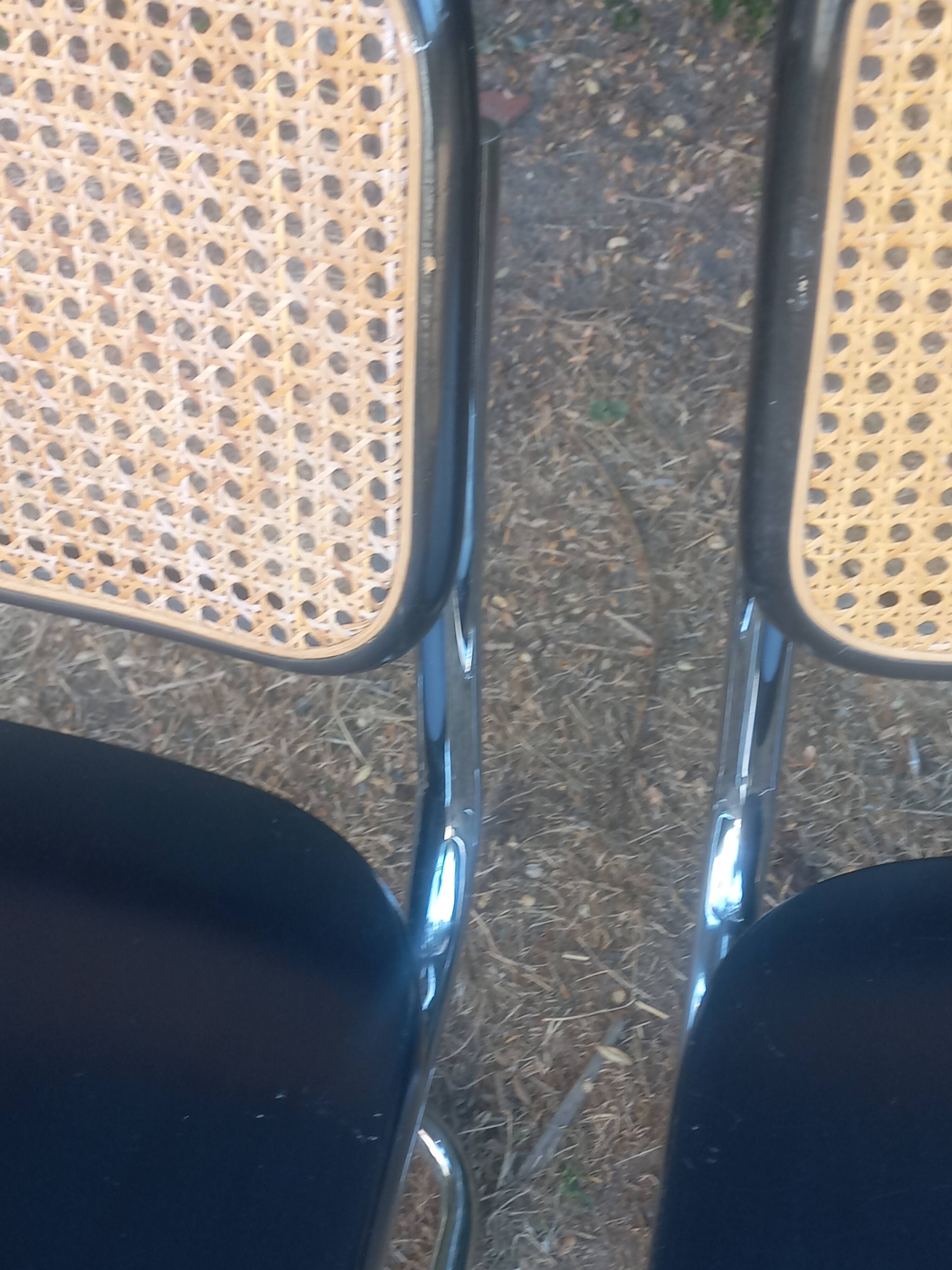 Pair of Marcel Breuer Cesca B32 chairs