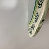 Incised ceramic mirror with flowers 1960