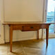 Old farmhouse table in solid oak with a drawer.