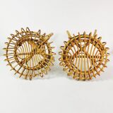 Para puf- taboretów Boho,