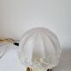 Art deco lamp in bronze and frosted glass