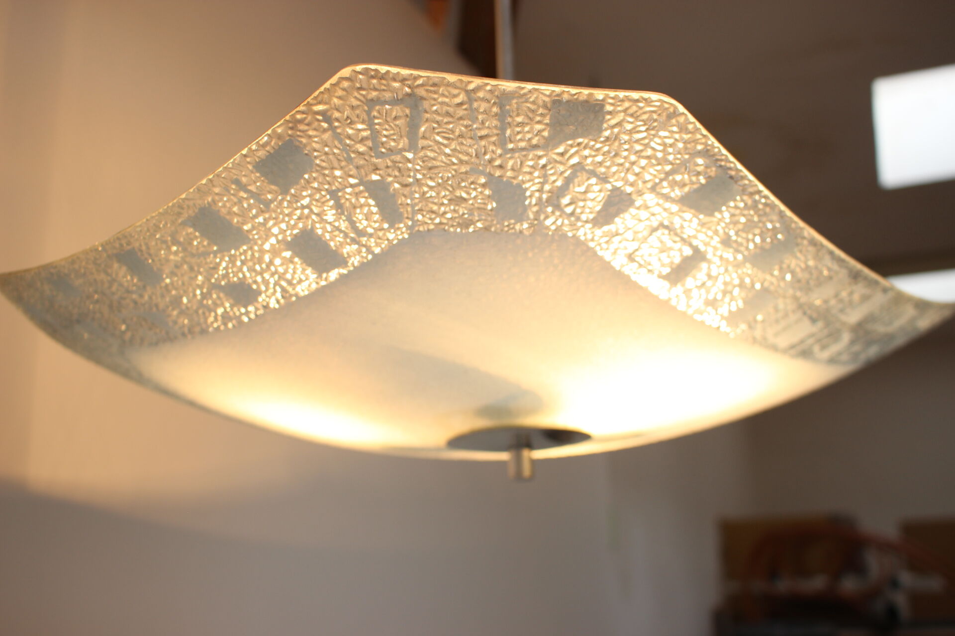 Mid-Century Glass Pendant, 1960's