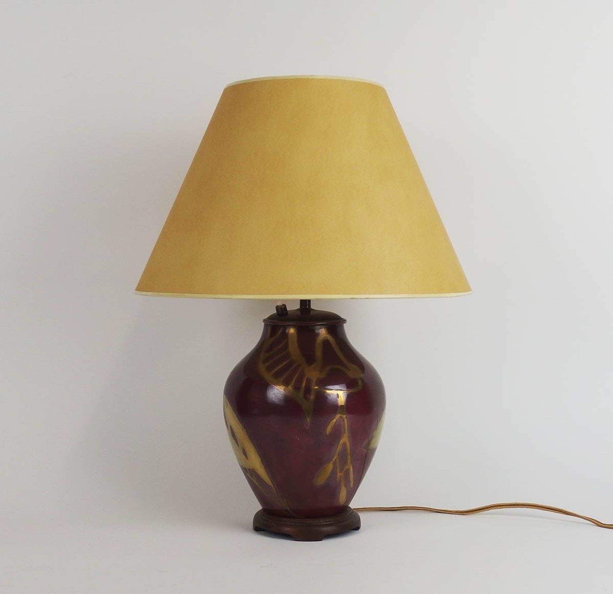 Art Deco metal lamp by WMF Ikora