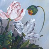 Nature morte- Composition florale -Huile sur toile signée
