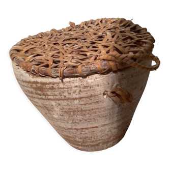 Vase avec couvercle « bord de plage » terre