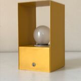 Vintage yellow metal modernist lamp or applique 60