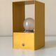 Vintage yellow metal modernist lamp or applique 60