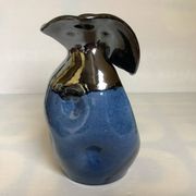 Iridescent modernist vase by Thomas Buxo
