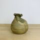 Vase boule forme libre grès vintage