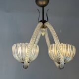 Venetian glass chandelier from Murano, circa 1950.