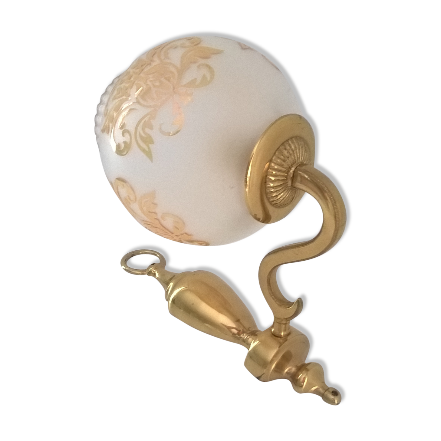 Art deco wall lamp in brass