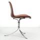 Suite de 4 chaises scandinaves modele PK9 édition originale K. Christiansen