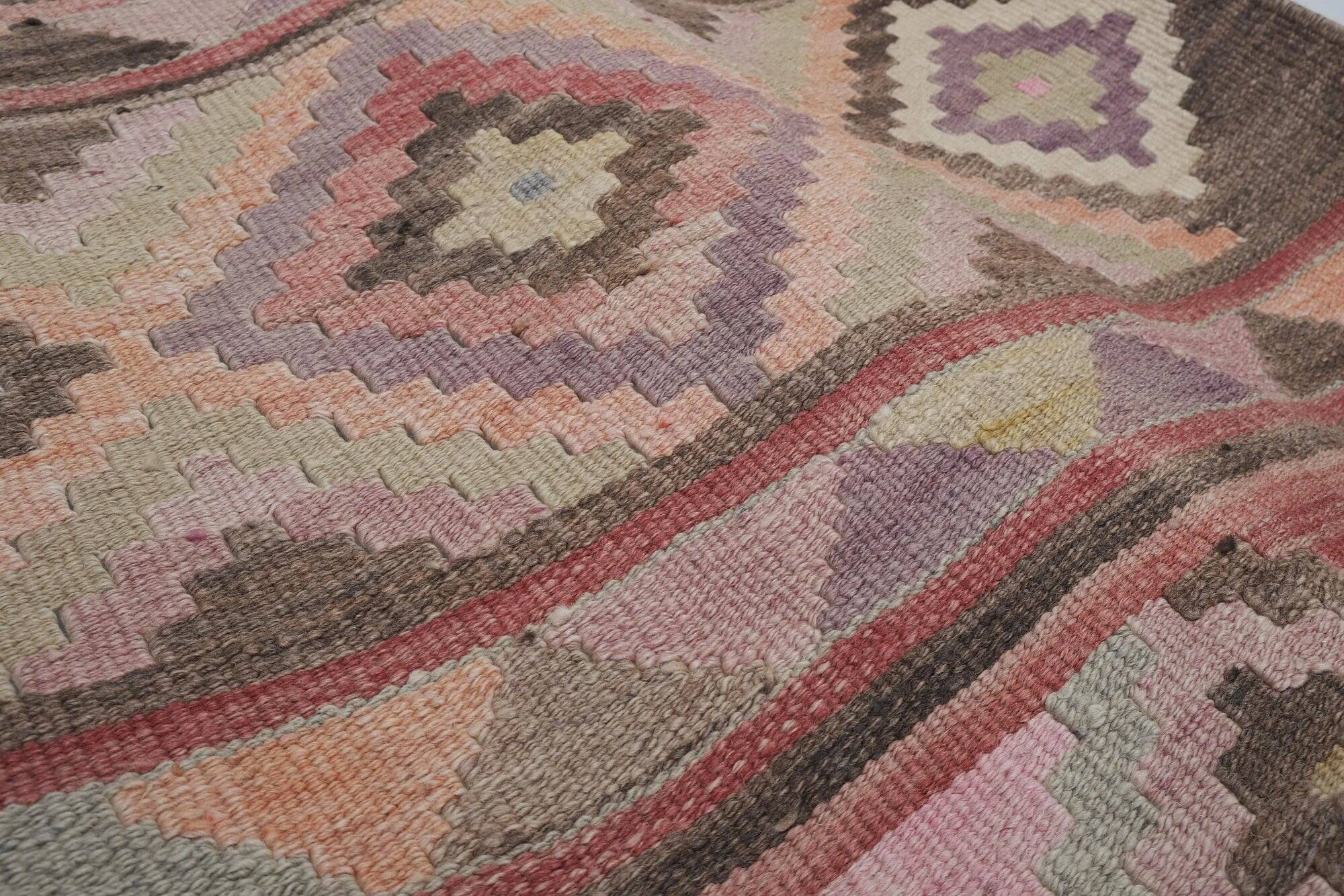 Vintage Turkish hallway rug 70x697 cm