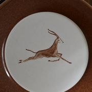 Set of 3 animal dessert plates Moulin des Loups