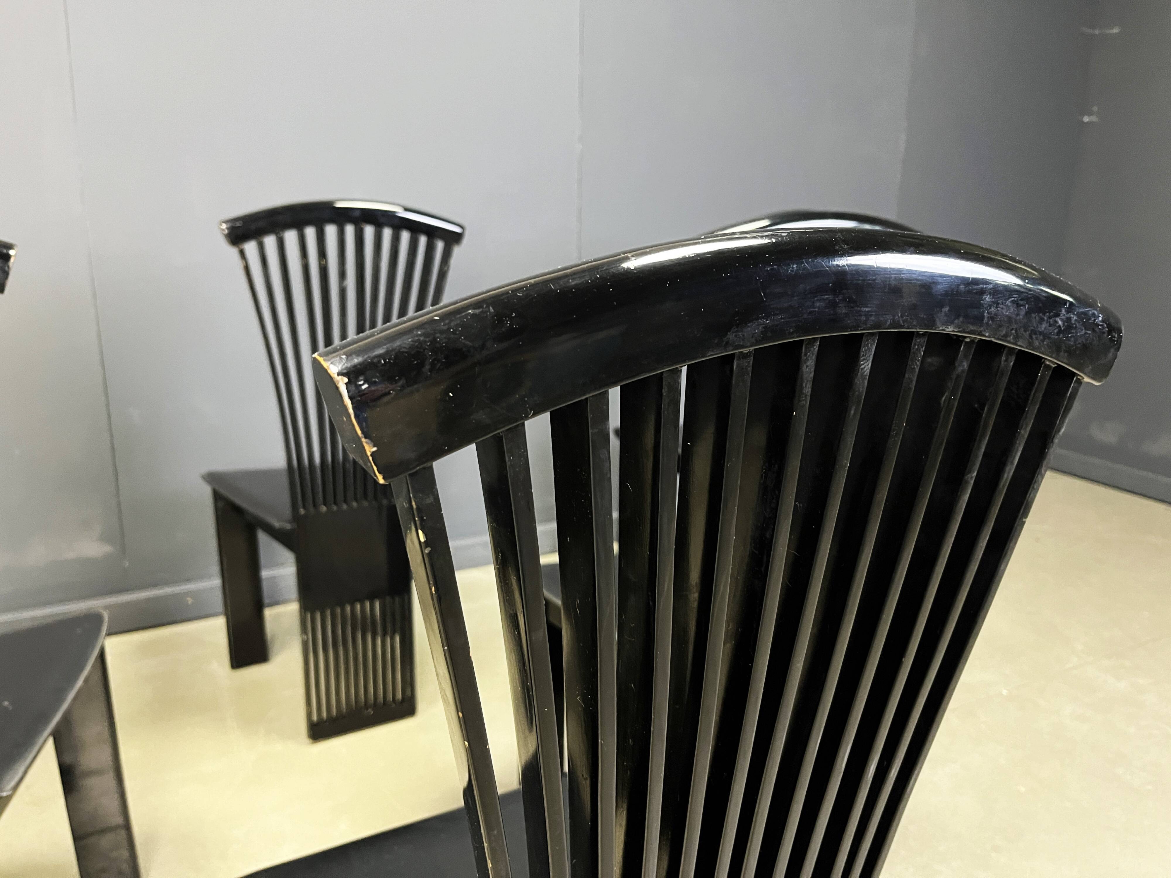 Vintage dining chairs by Pietro costantini, 1980s, set of 6