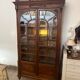 Louis XVI style beveled glass bookcase