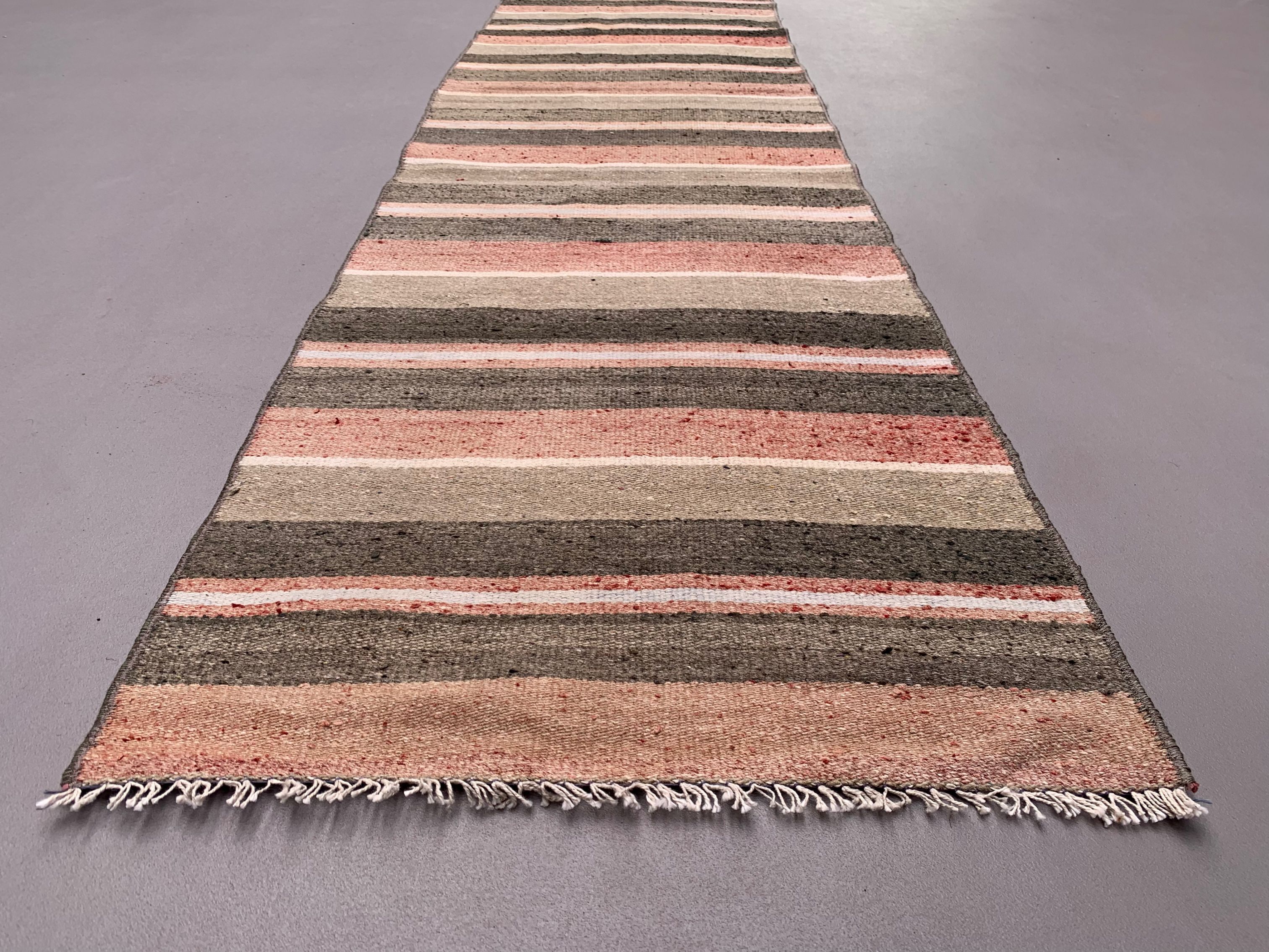 Old Turkish narrow Kilim Runner 217x49 cm shabby chic, vintage kelim
