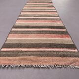 Old Turkish narrow Kilim Runner 217x49 cm shabby chic, vintage kelim