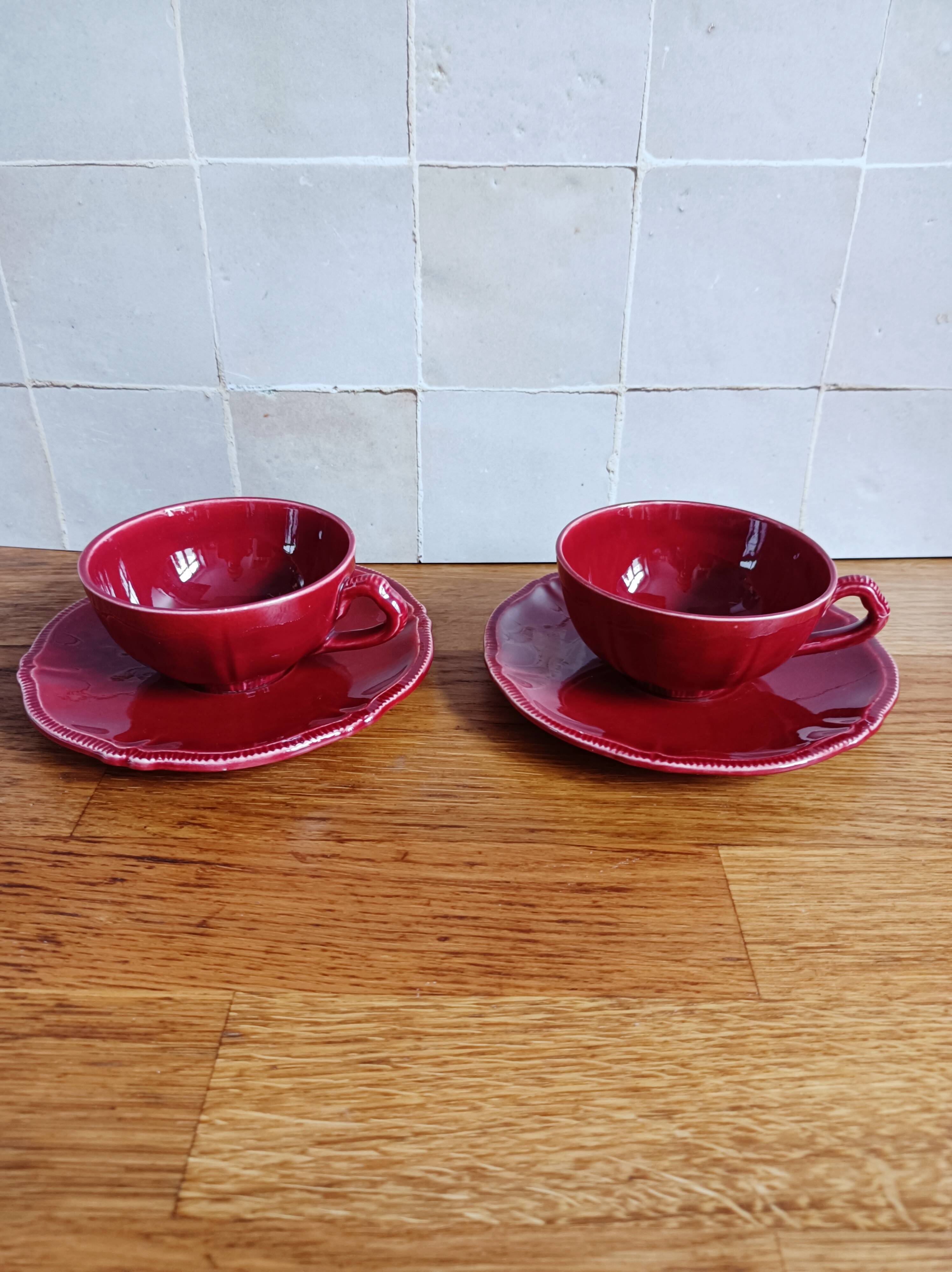 Lot de 8 tasses à café Longchamp multicolore