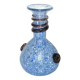 Vase vintage en verre soufflé et pâte de verre bleu et violet, Italie