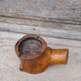 Cendrier en bois vintage