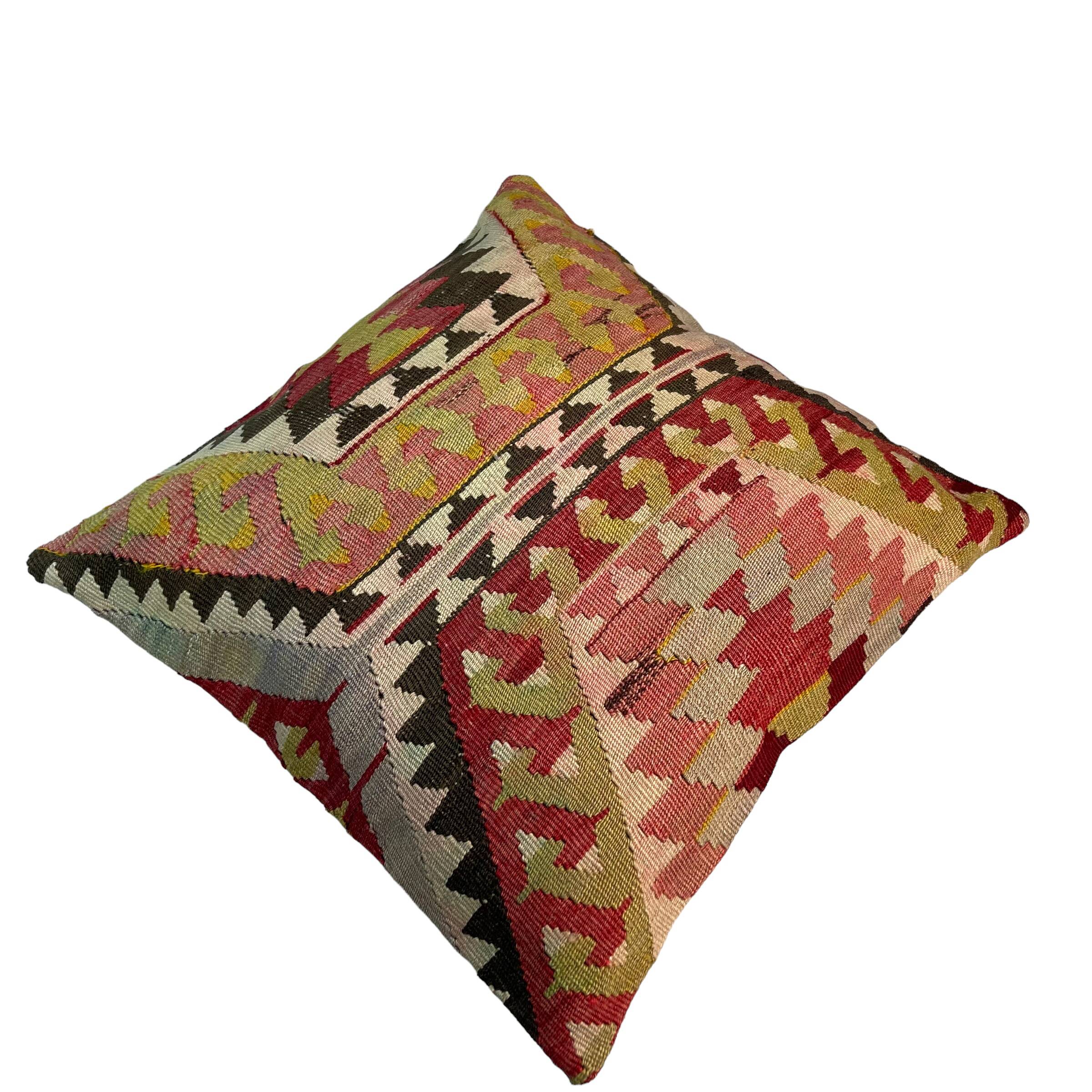 Housse de coussin Kilim turc vintage, 45 x 45 cm