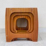 Teak nesting coffee table
