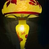 large glass paste lamp signed Gallé Tip art nouveau