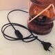Marine lamp with amber glass globe 60/70s