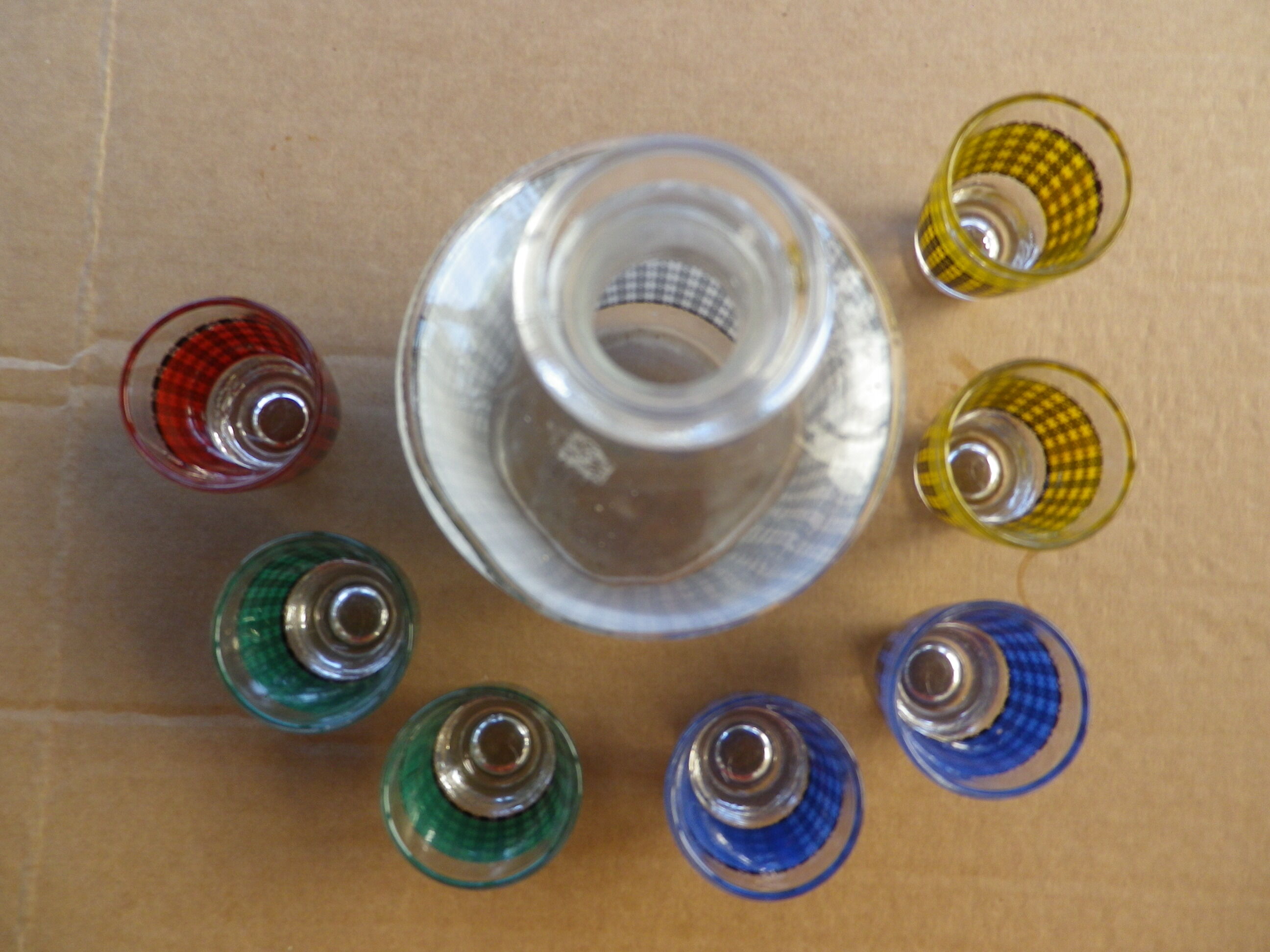 Vintage liqueur service