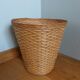 Wicker rattan wastepaper basket