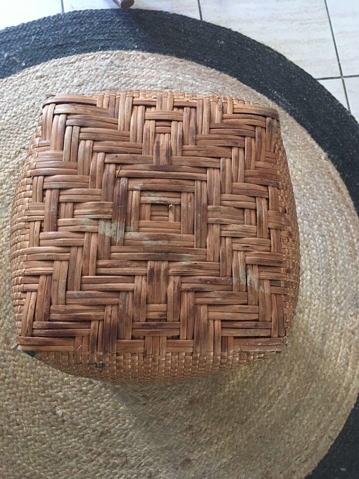 Basket with ethnic style