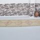 Geometric Vintage White Oushak Runner sku 2080
