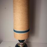70's beige blue floor lamp