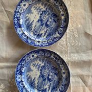 Lot de 2 assiettes anglaises Native