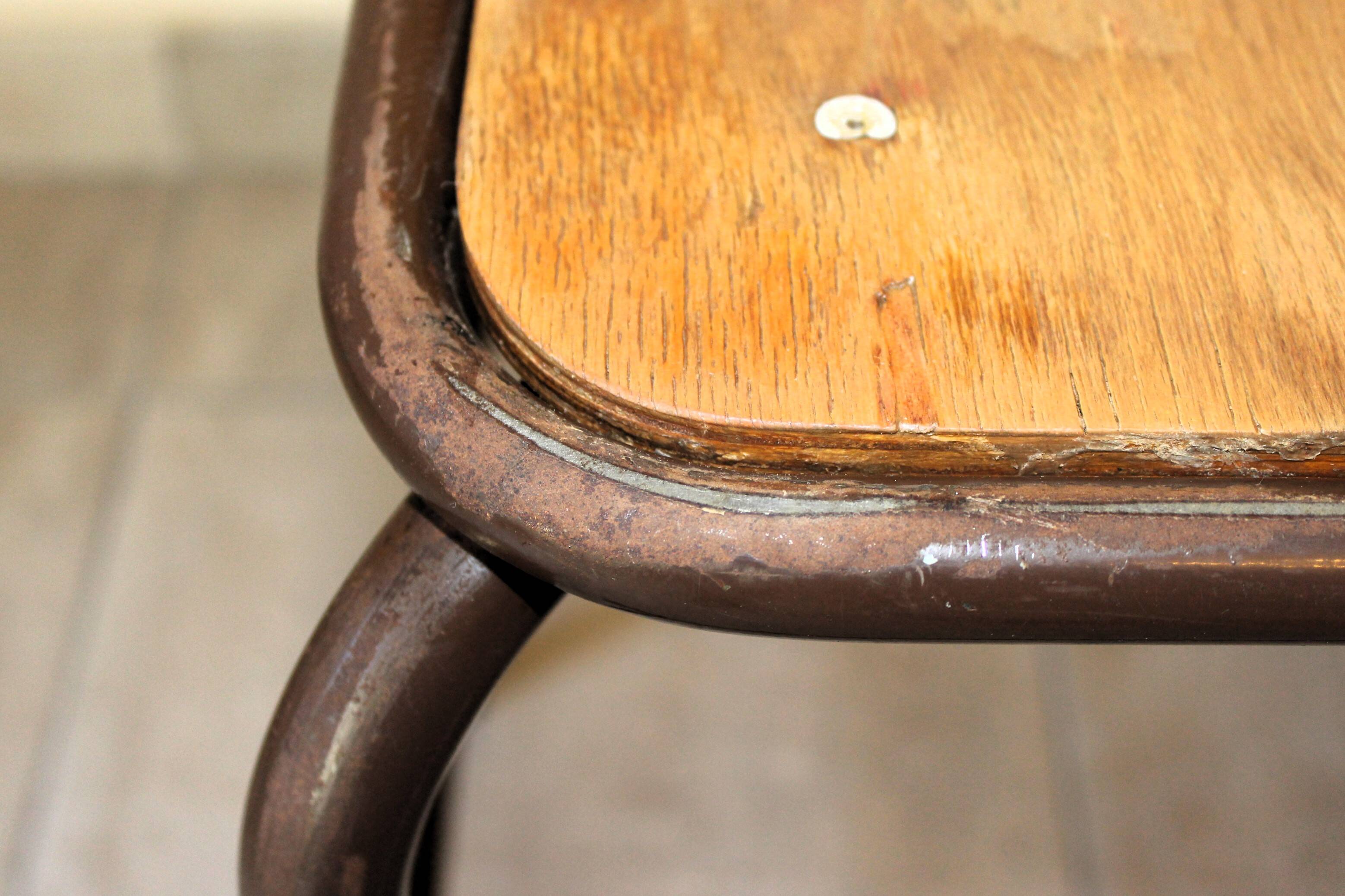 Tabouret  vintage industriel d’école