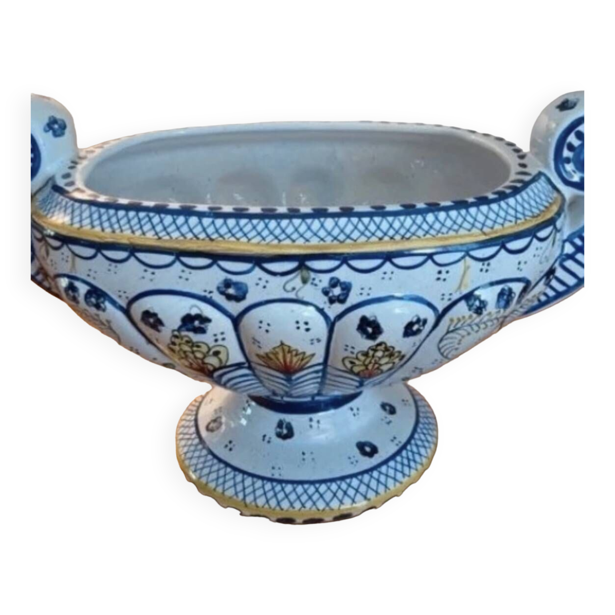 Old Rouen Earthenware Cup